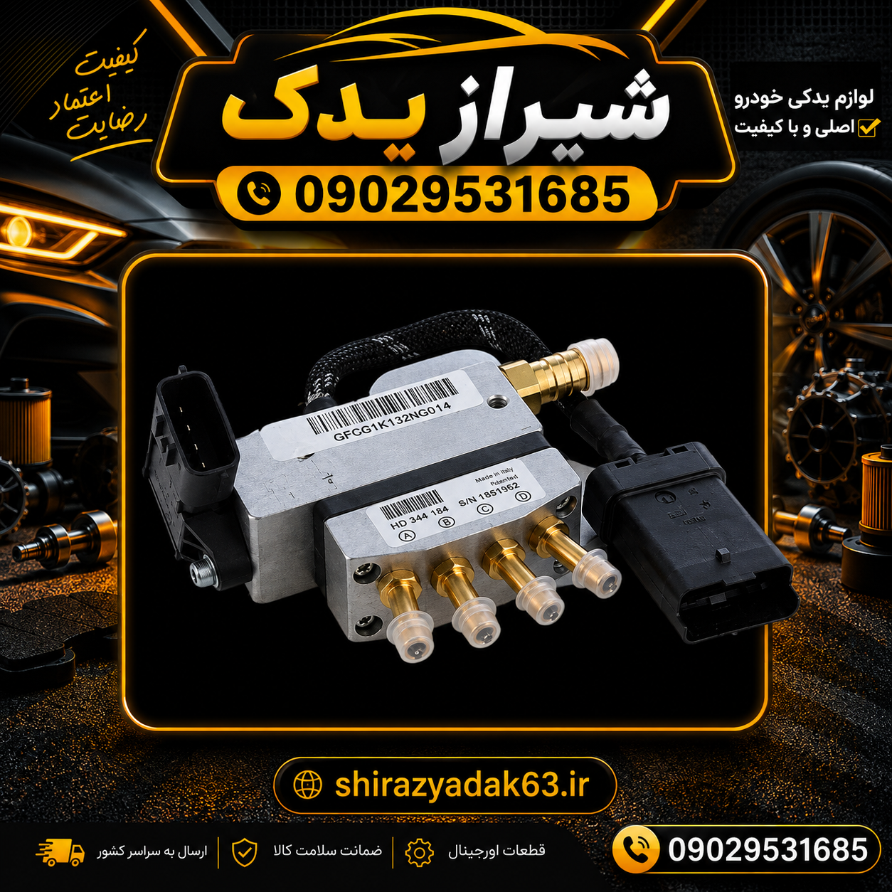 ریل سوخت گاز روآسال کروز اصلی(ایتالیایی)